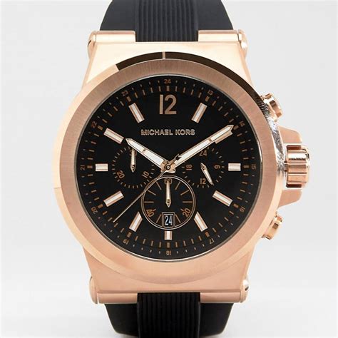 michael kors mk-8184|Michael Kors black chronograph watch.